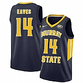 Murray State Racers 14 Jaiveon Eaves Navy College Basketball Jersey Dzhi,baseball caps,new era cap wholesale,wholesale hats